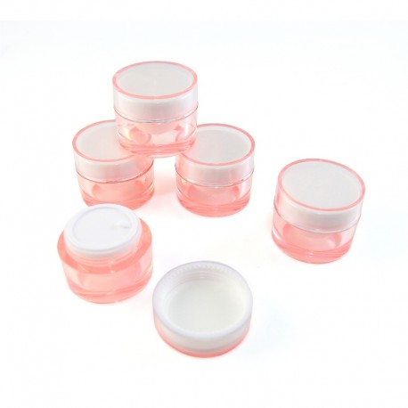 Pot Kosmetik Pink Bening 10 Gram