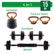 Feierdun 15Kg Multi Function Dumbbell 4 in 1 F210