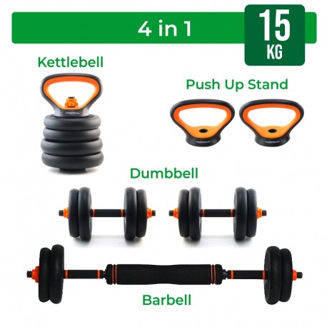 Feierdun 15Kg Multi Function Dumbbell 4 in 1 F210