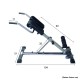 Adjustable Roman Chair with Handle for Home Fitness F101