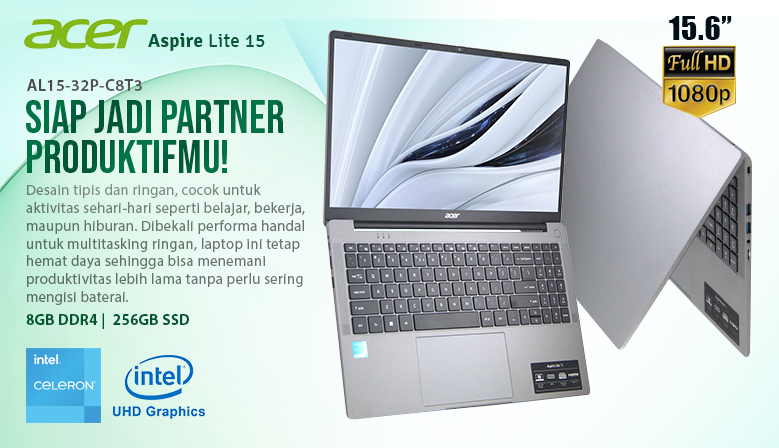 Acer Aspire Lite AL15-32p-C8T3 with Intel N4500 and 15.6inch FHD IPS